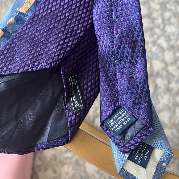 Lot of Falconnable and Robert Estate 100% Silk Ties, Men - Picture 6 of 7